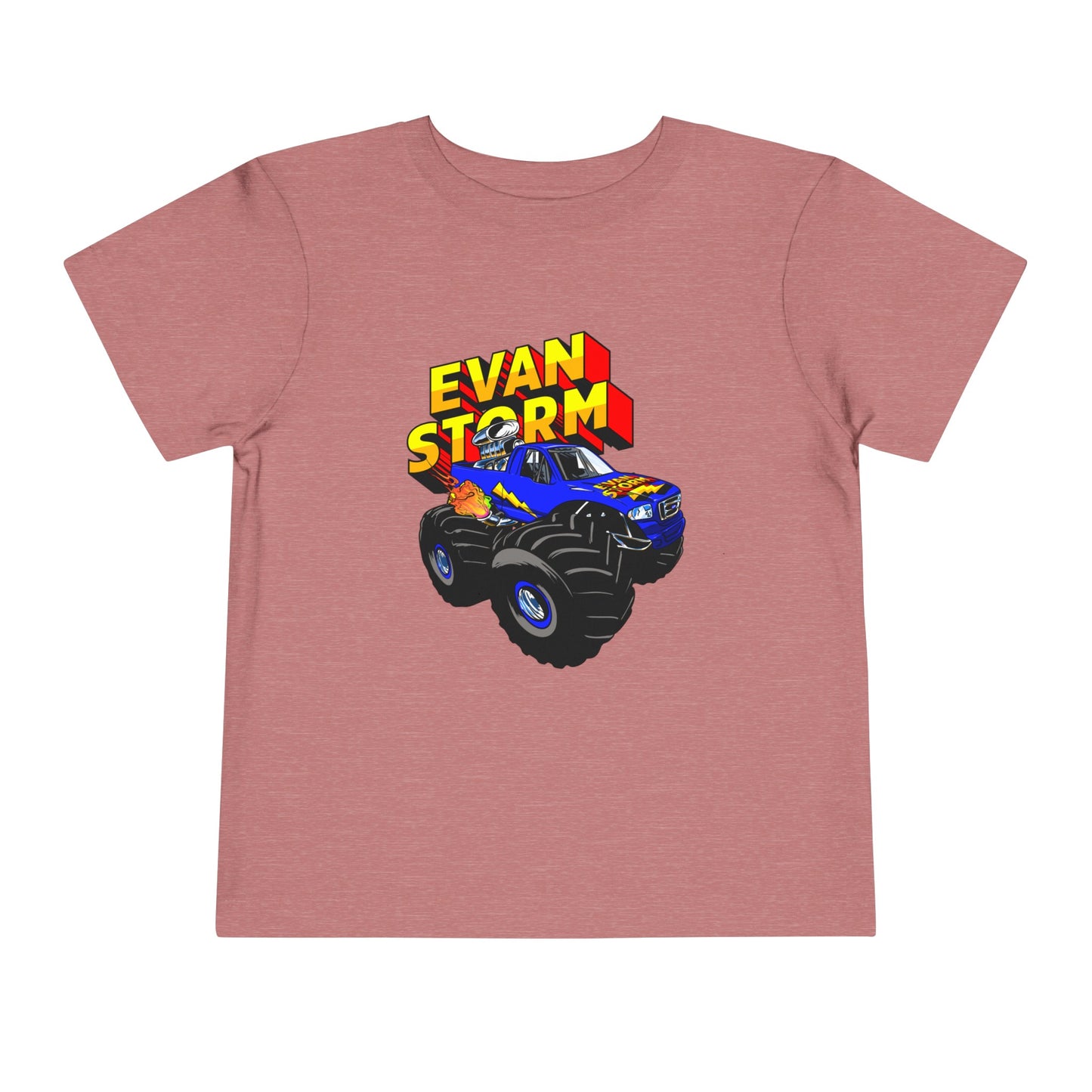 Toddler Evan Storm Logo & Truck Short Sleeve Tee
