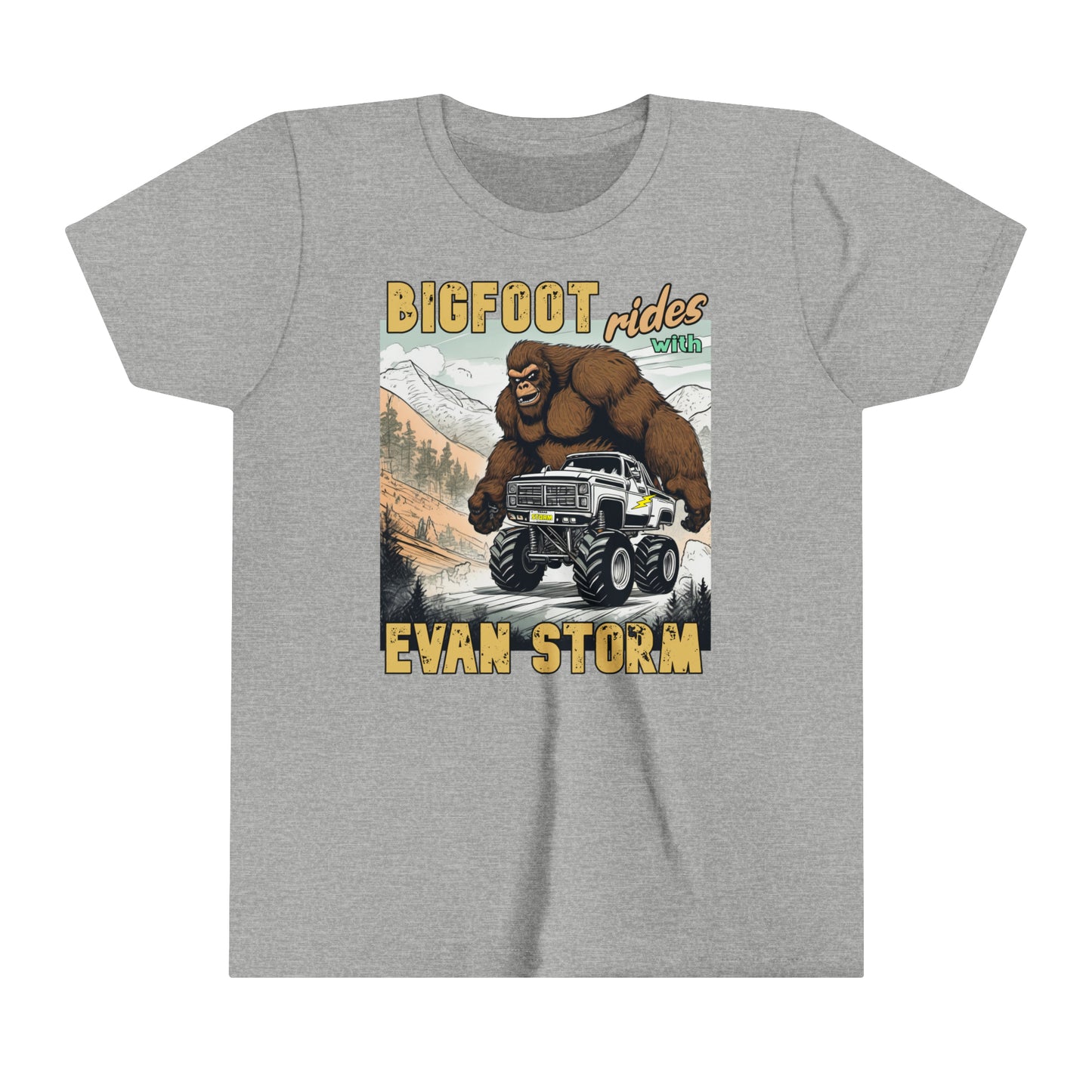 Youth Short Sleeve Bigfoot Rides with Evan Storm Tee