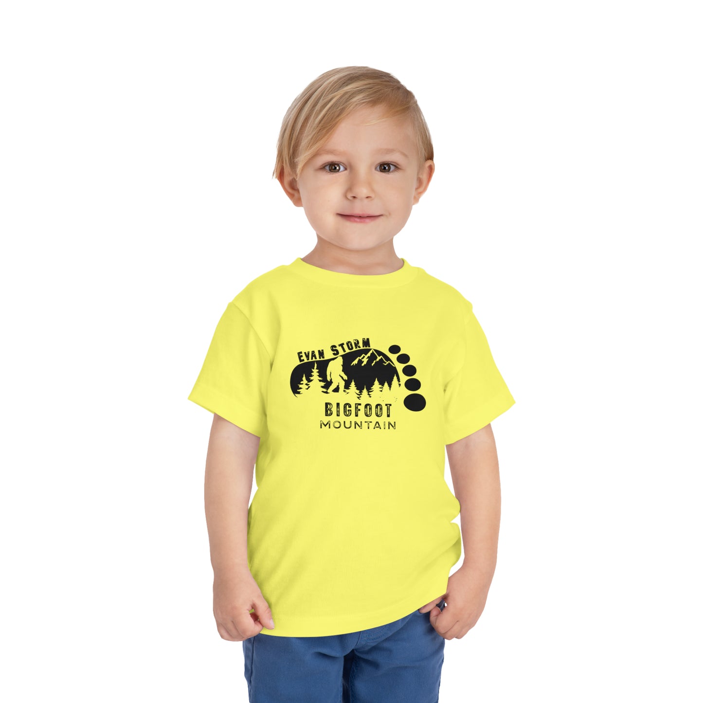 Toddler Evan Storm Bigfoot Mountain Short Sleeve Tee