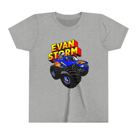 Youth Evan Storm Truck & Logo Custom Short Sleeve Tee