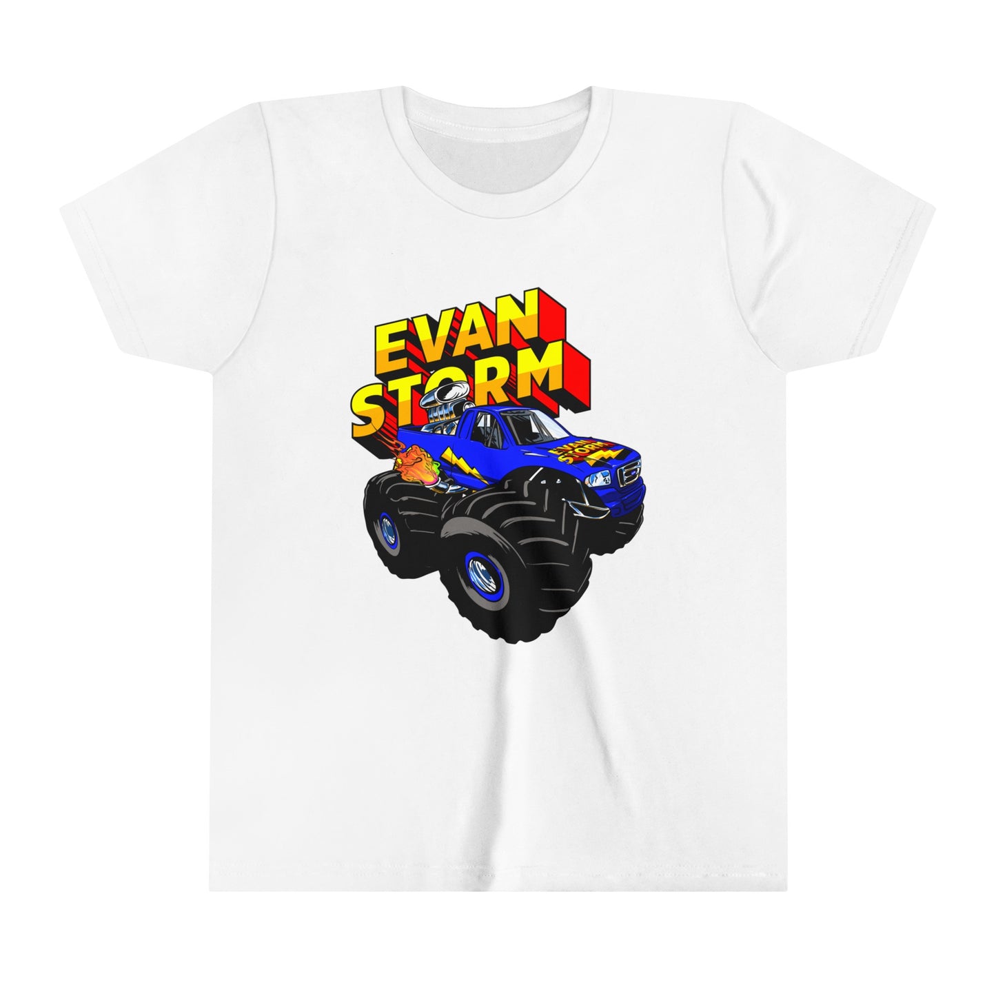 Youth Evan Storm Truck & Logo Custom Short Sleeve Tee