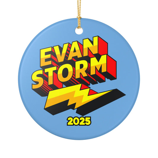 Evan Storm Tree Ornament Logo 2025