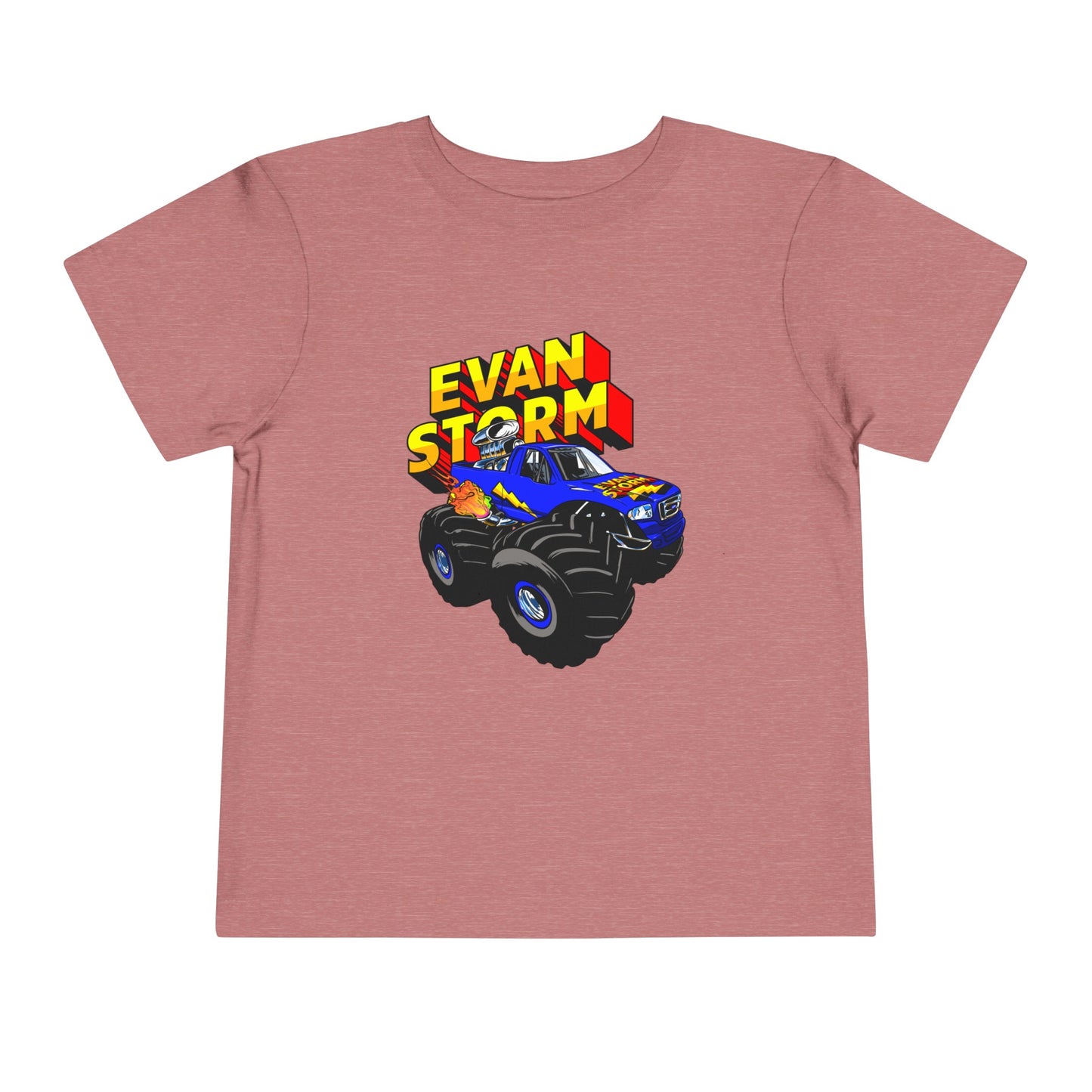 Toddler Evan Storm Logo & Truck Short Sleeve Tee