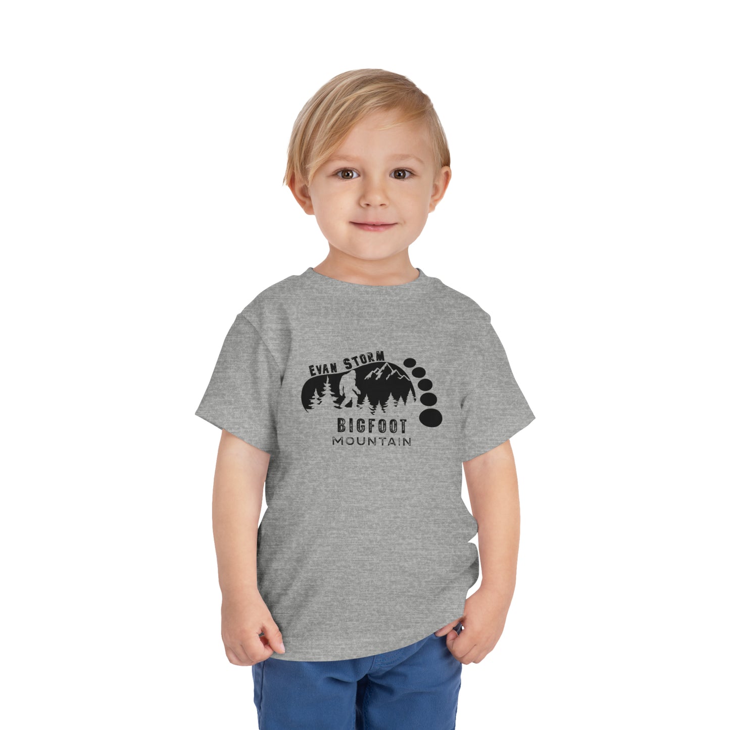 Toddler Evan Storm Bigfoot Mountain Short Sleeve Tee