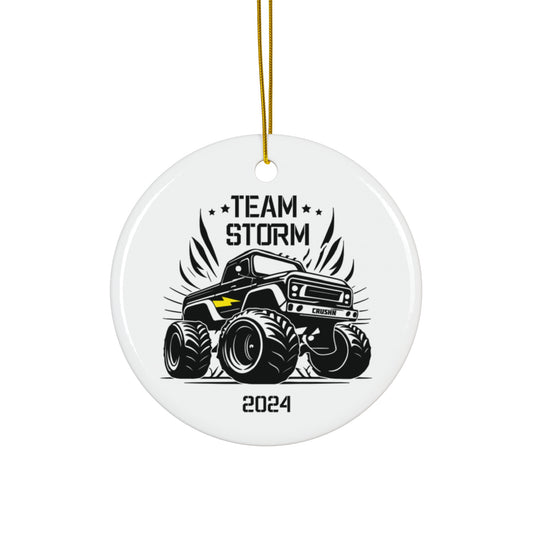 Team Storm Monster Truck Tree Ornament