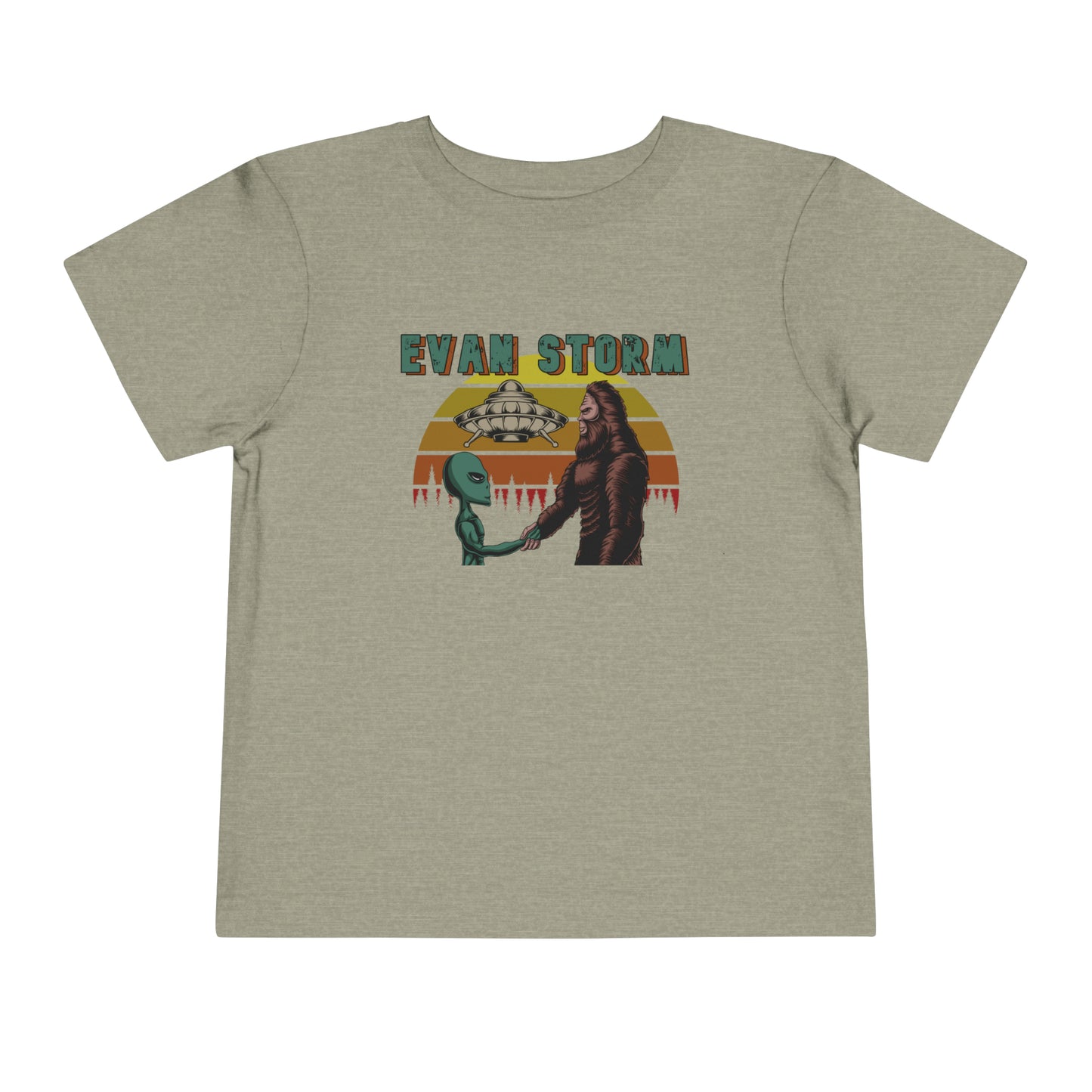 Toddler Evan Storm UFO BIGfoot Teamwork Short Sleeve Tee