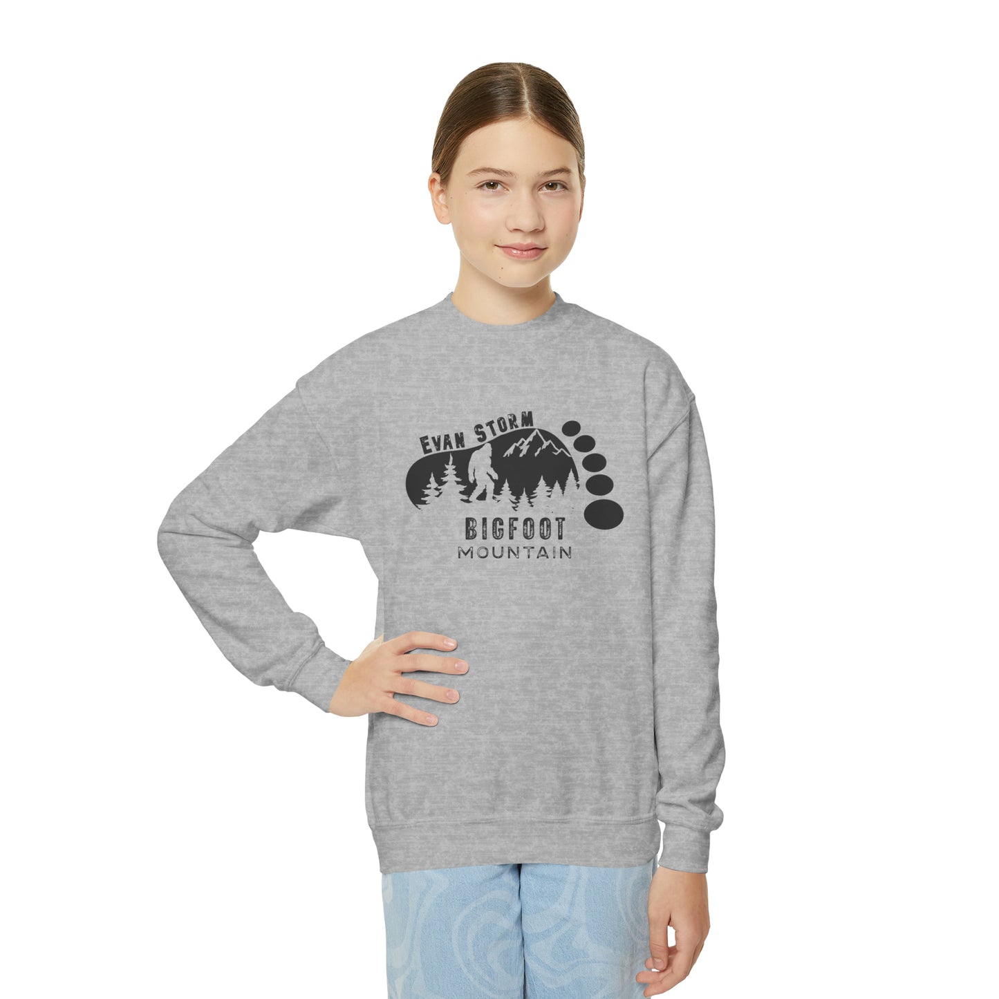 Youth Bigfoot Mountain Crewneck Sweatshirt