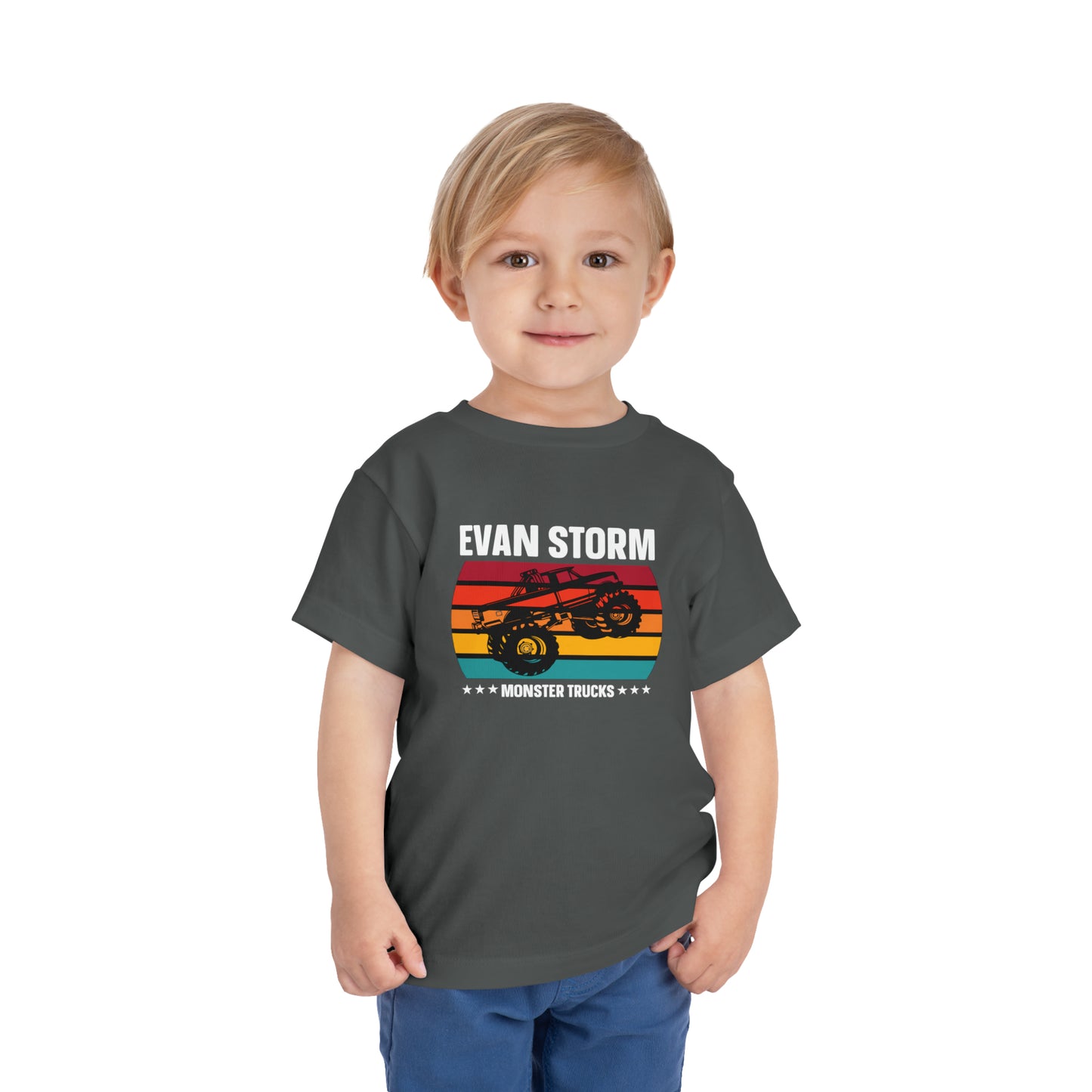 Toddler Evan Storm Sunset Short Sleeve Tee