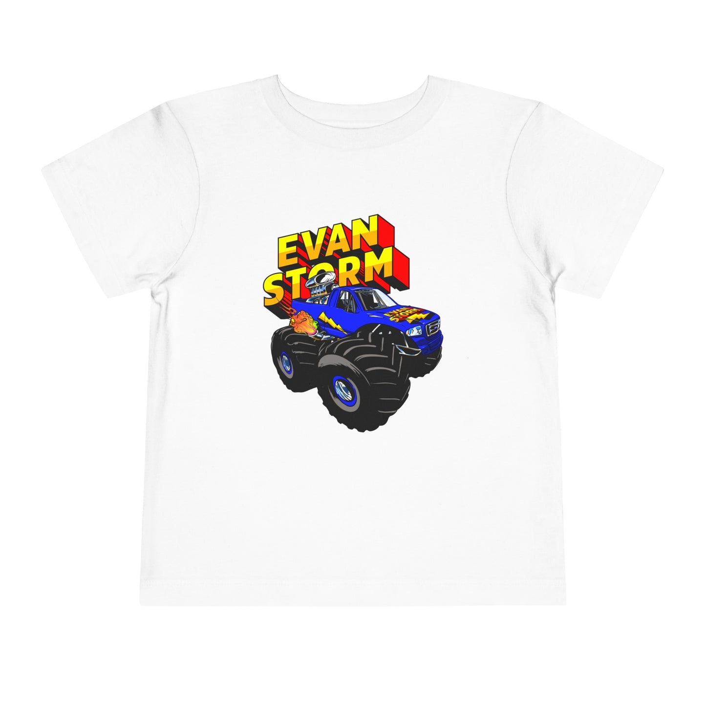 Toddler Evan Storm Logo & Truck Short Sleeve Tee