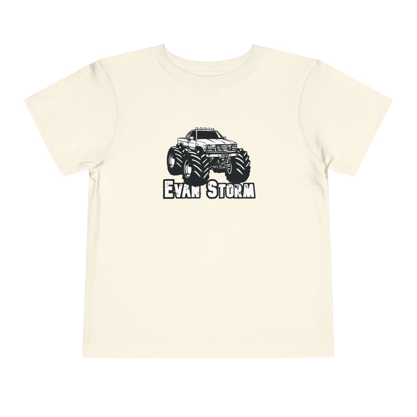 Toddler Evan Storm Vintage Monster Truck Short Sleeve Tee