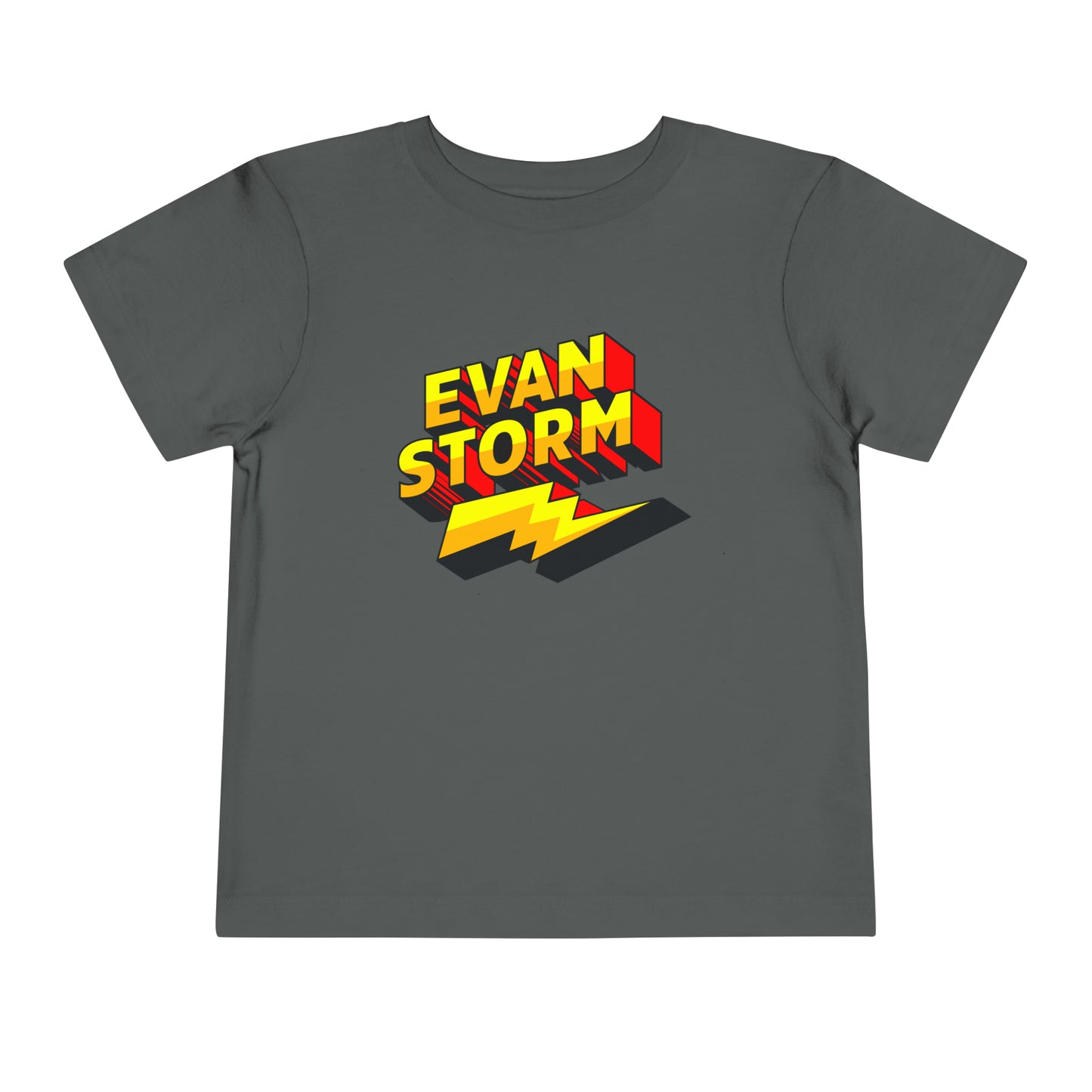 Toddler Evan Storm Logo Short Sleeve Tee