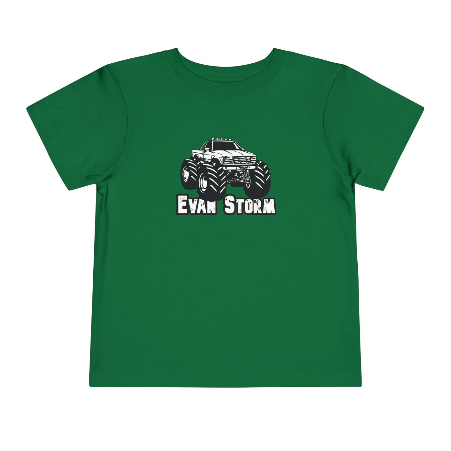 Toddler Evan Storm Vintage Monster Truck Short Sleeve Tee