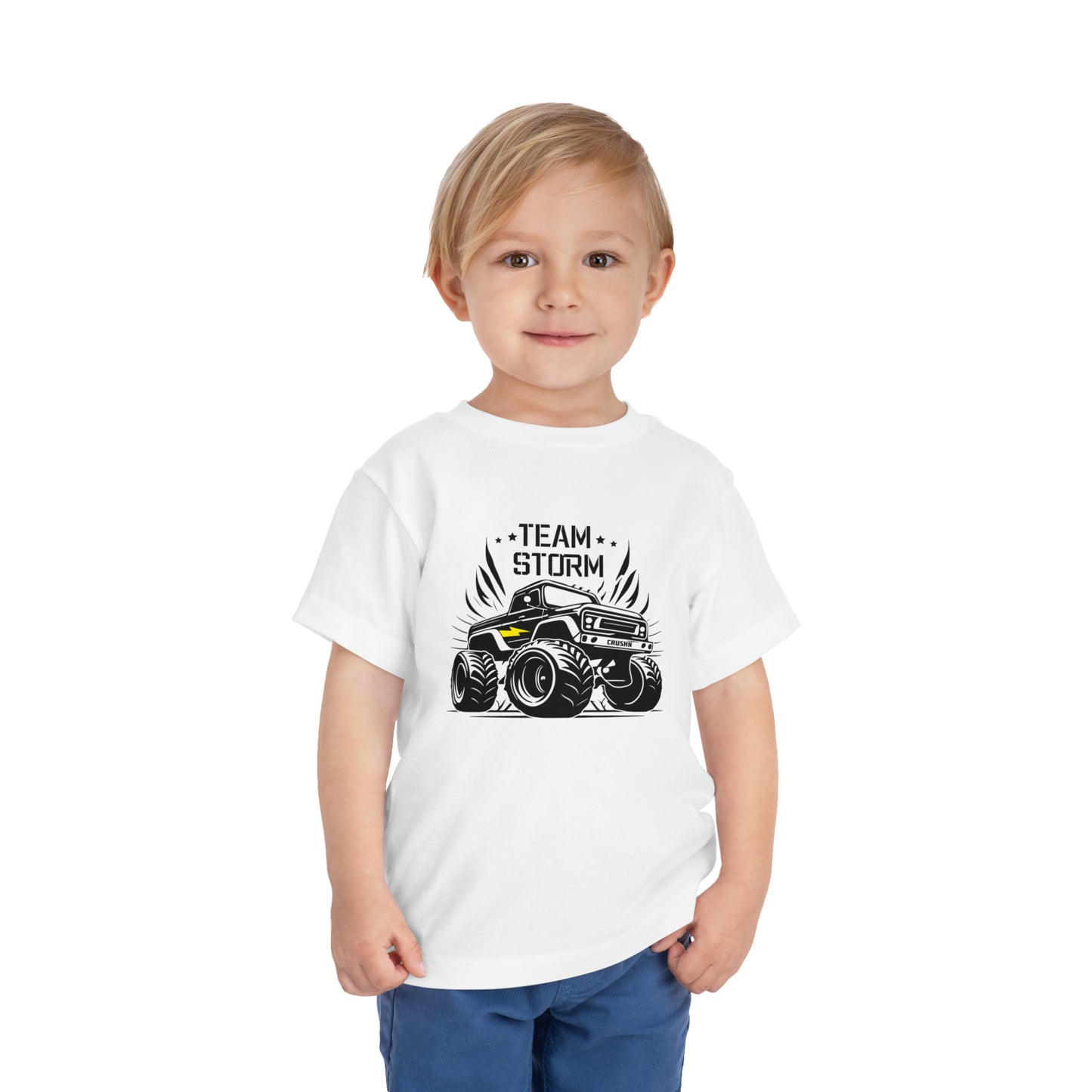 Toddler Team Storm Monster Truck Short Sleeve Tee