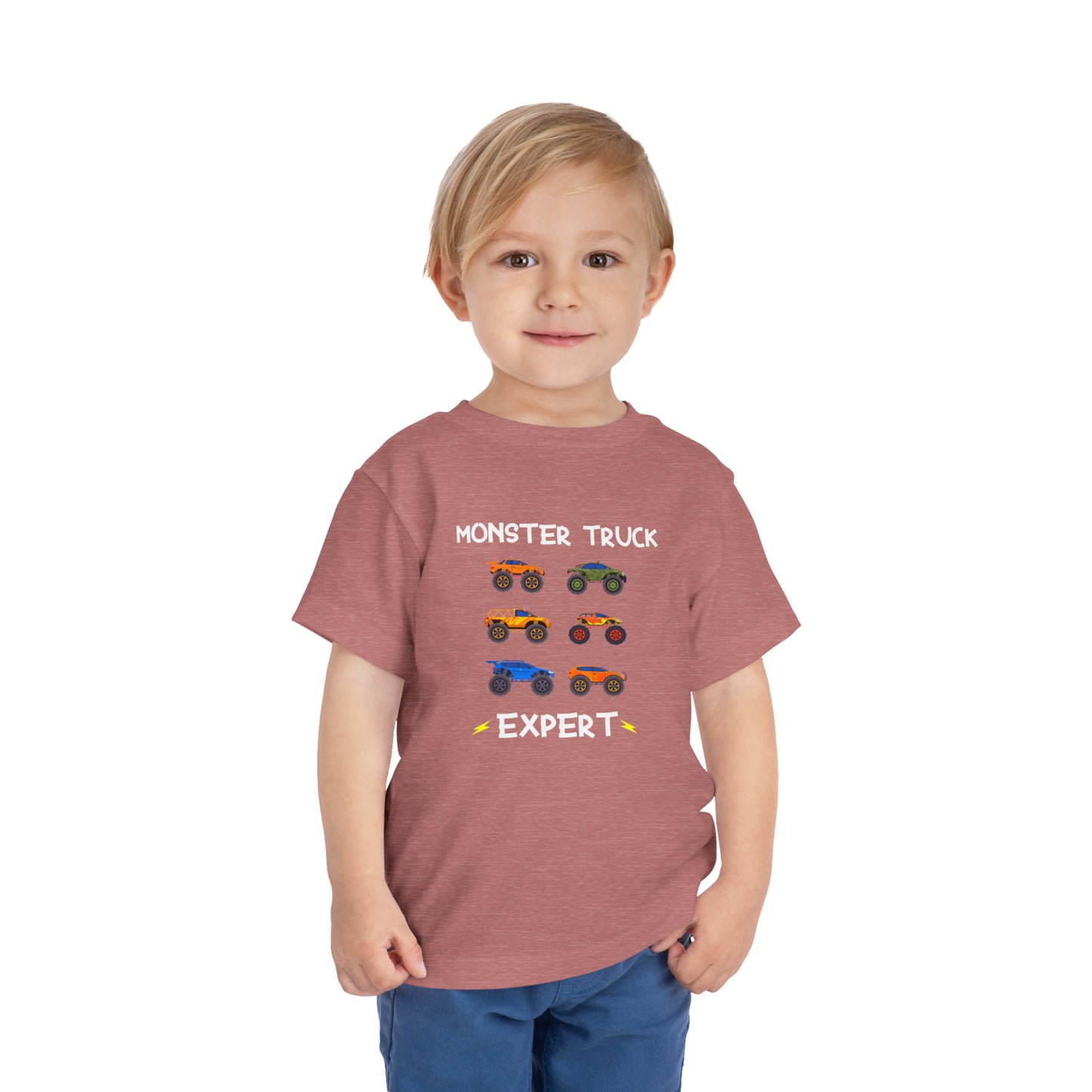 Toddler Short Sleeve Evan Storm Monster Truck Expert Tee