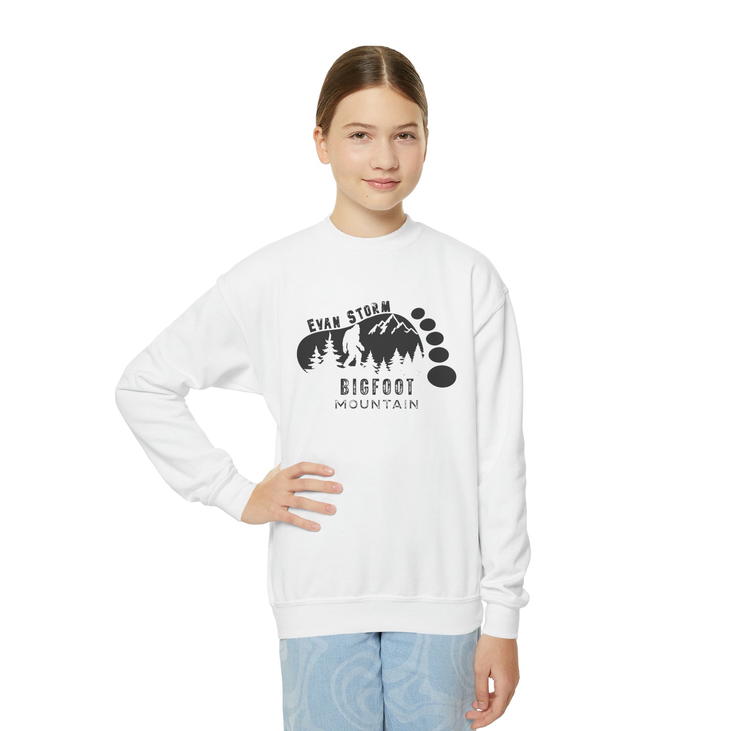 Youth Bigfoot Mountain Crewneck Sweatshirt