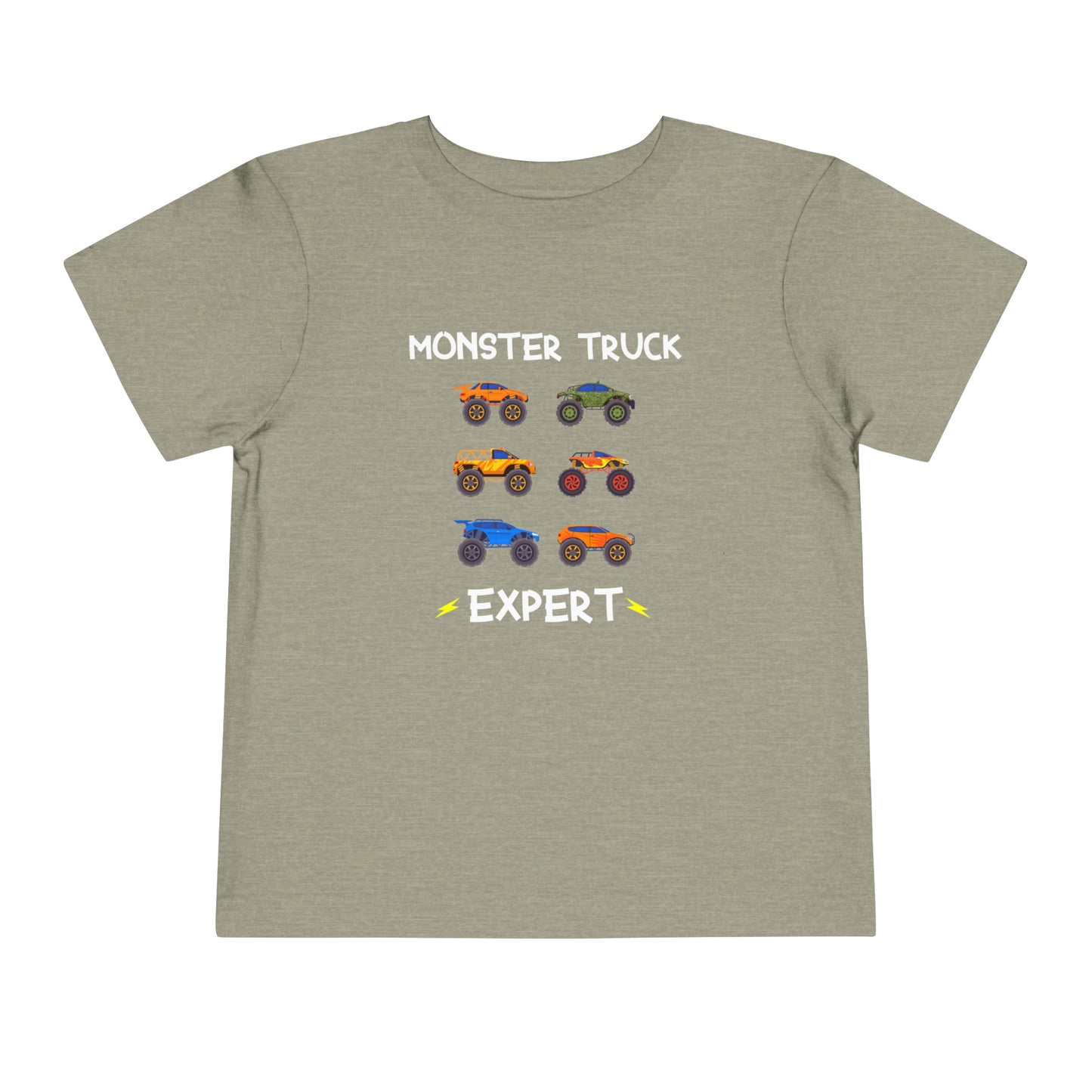 Toddler Short Sleeve Evan Storm Monster Truck Expert Tee