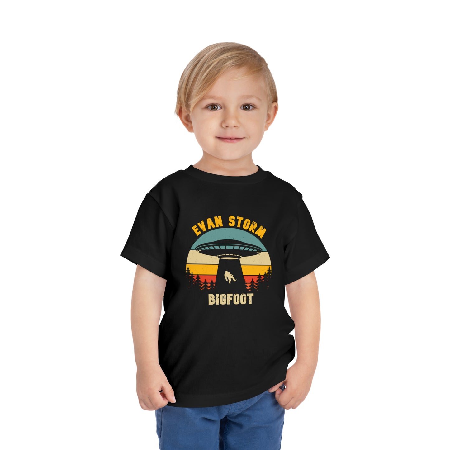 Toddler UFO Bigfoot Short Sleeve Tee