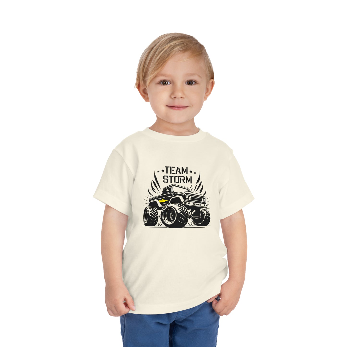 Toddler Team Storm Monster Truck Short Sleeve Tee