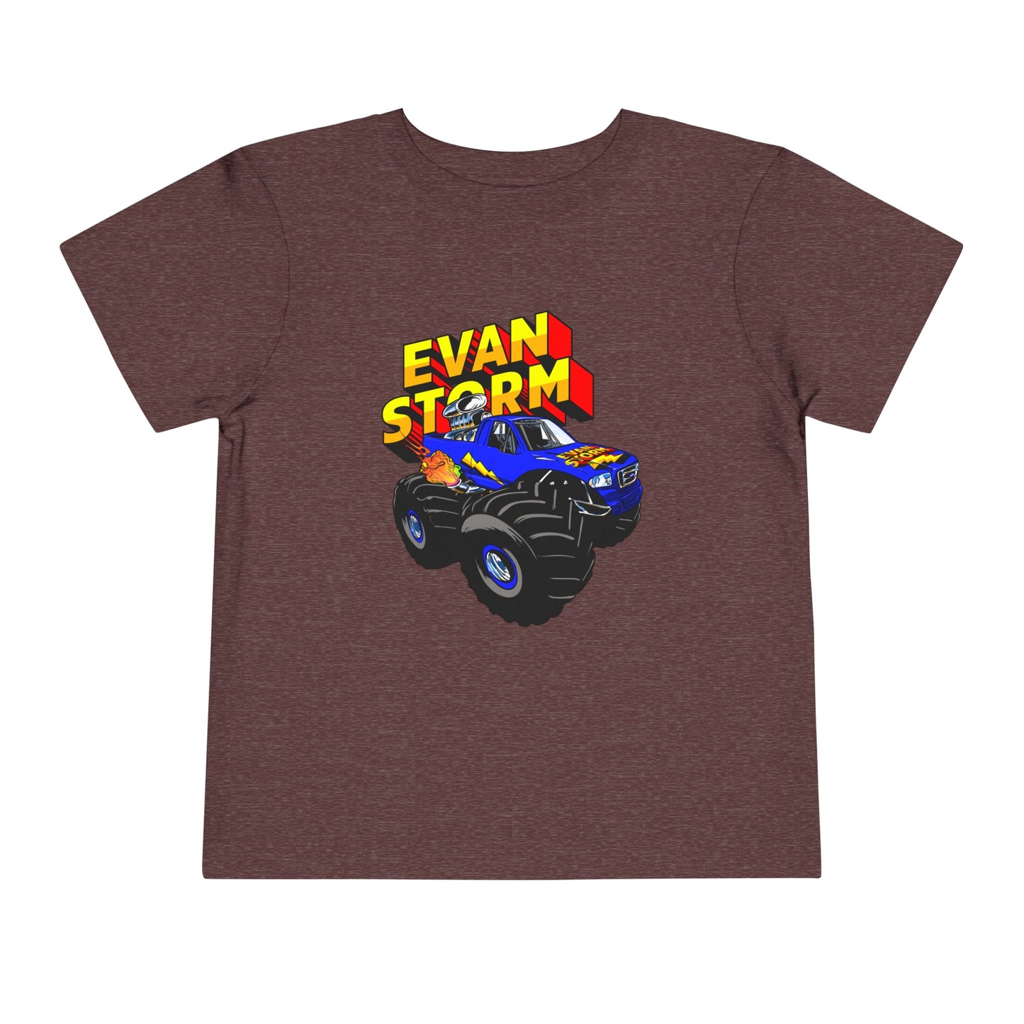 Toddler Evan Storm Logo & Truck Short Sleeve Tee