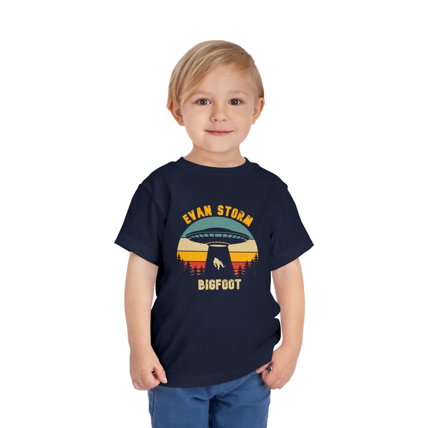 Toddler UFO Bigfoot Short Sleeve Tee