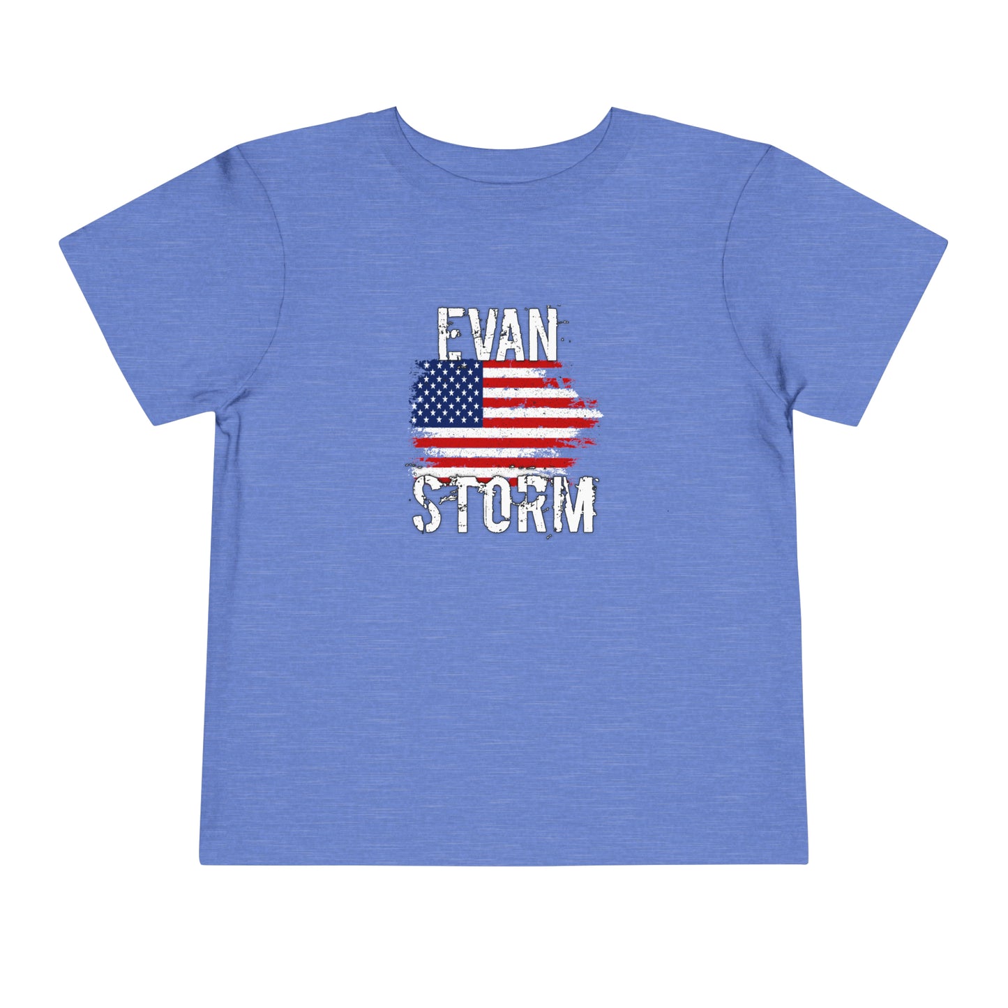 Toddler Distressed American Flag Short Sleeve Tee