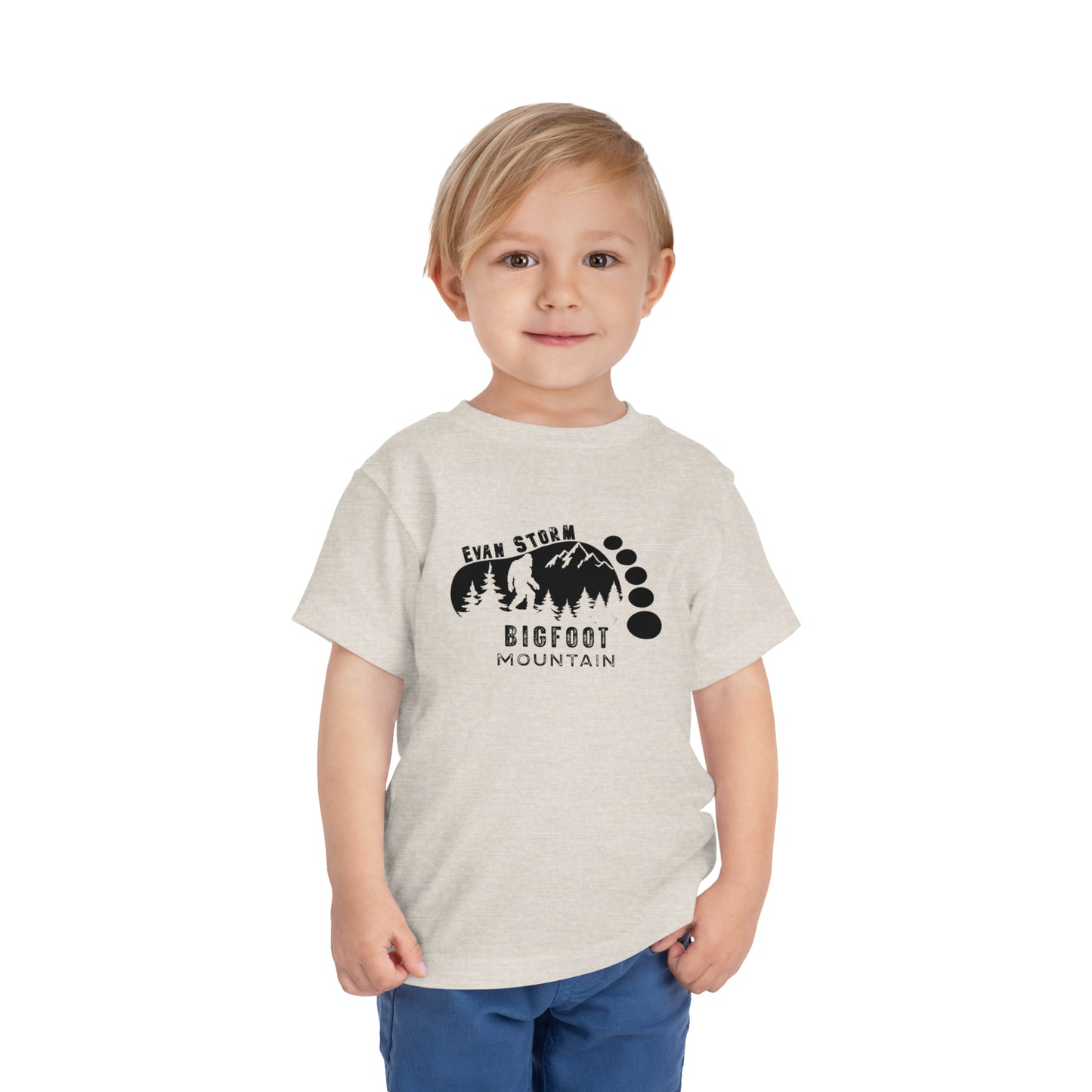 Toddler Evan Storm Bigfoot Mountain Short Sleeve Tee