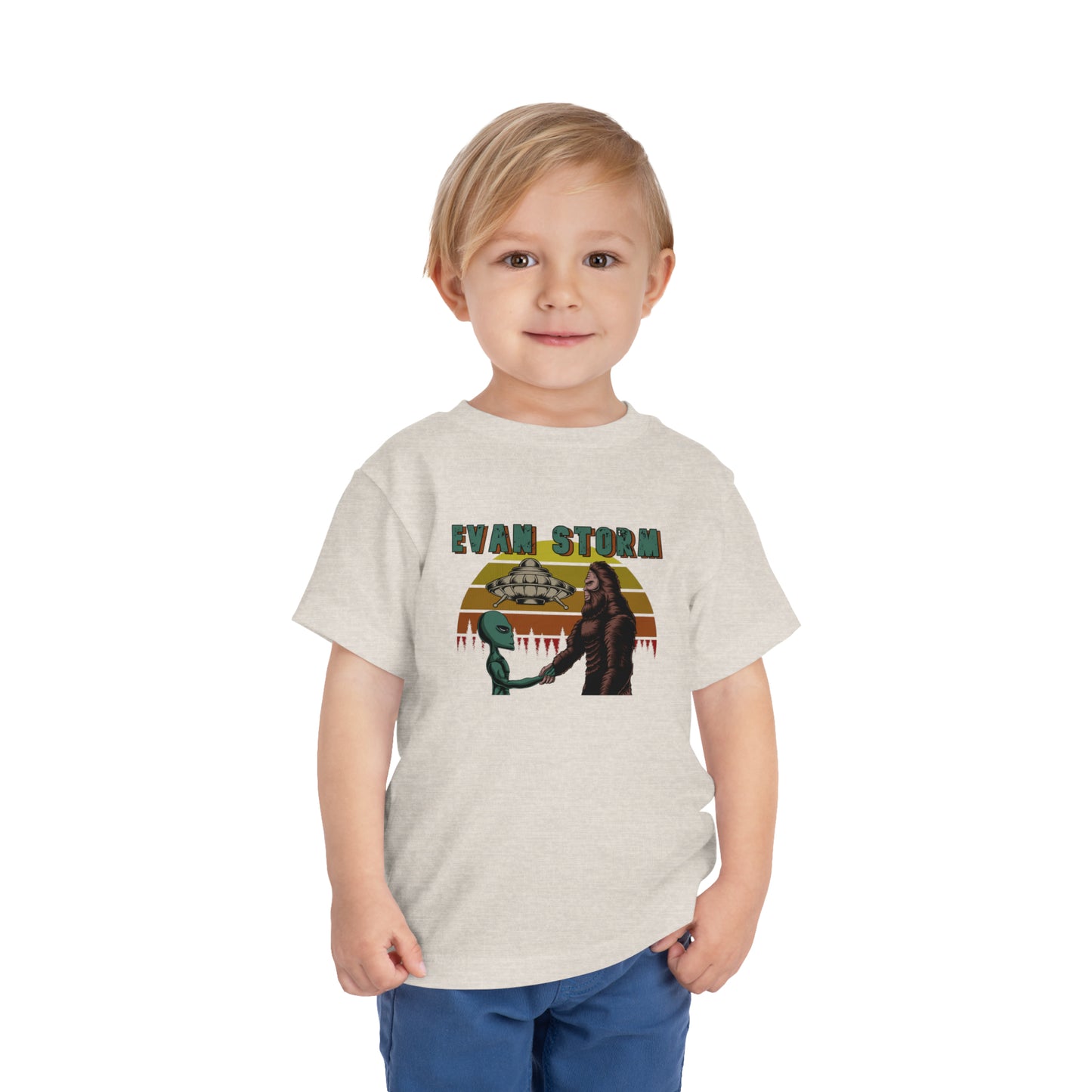 Toddler Evan Storm UFO BIGfoot Teamwork Short Sleeve Tee