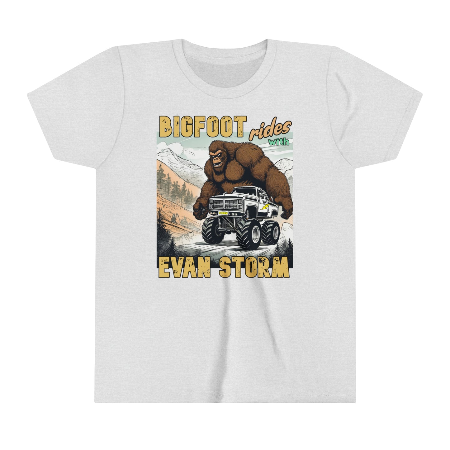 Youth Short Sleeve Bigfoot Rides with Evan Storm Tee