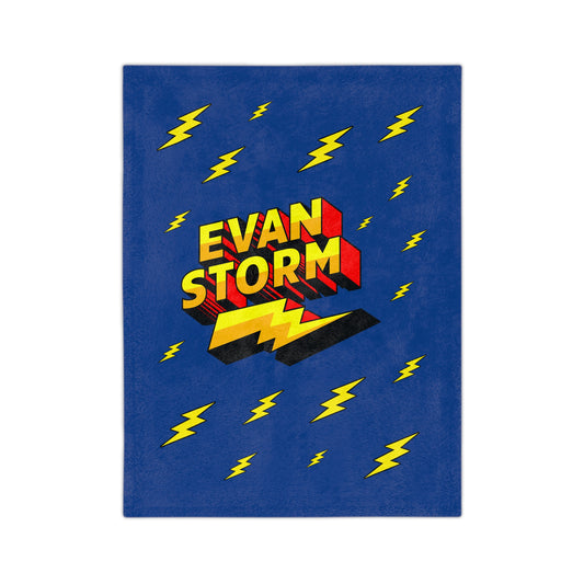 Evan Storm Velveteen Microfiber Blanket