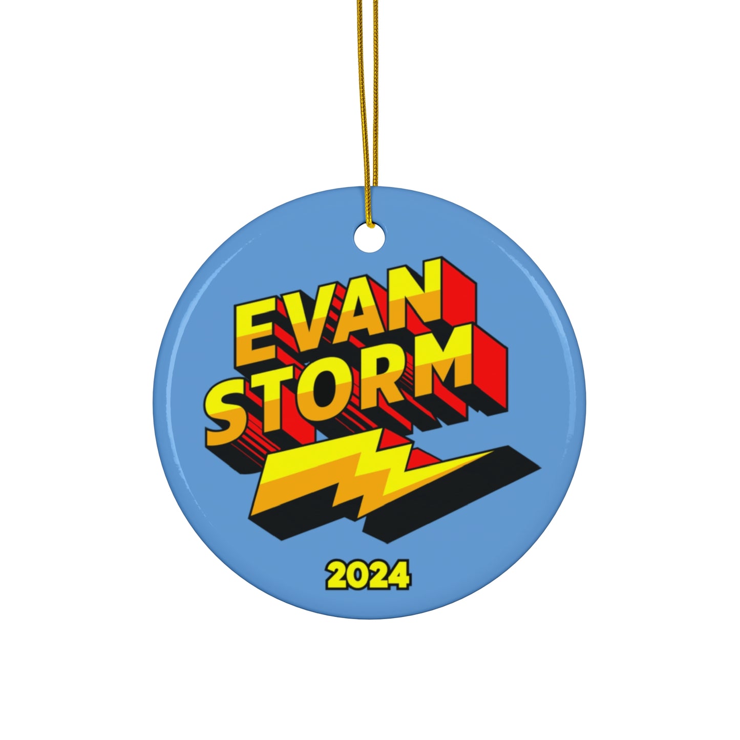 Evan Storm Logo Tree Ornament