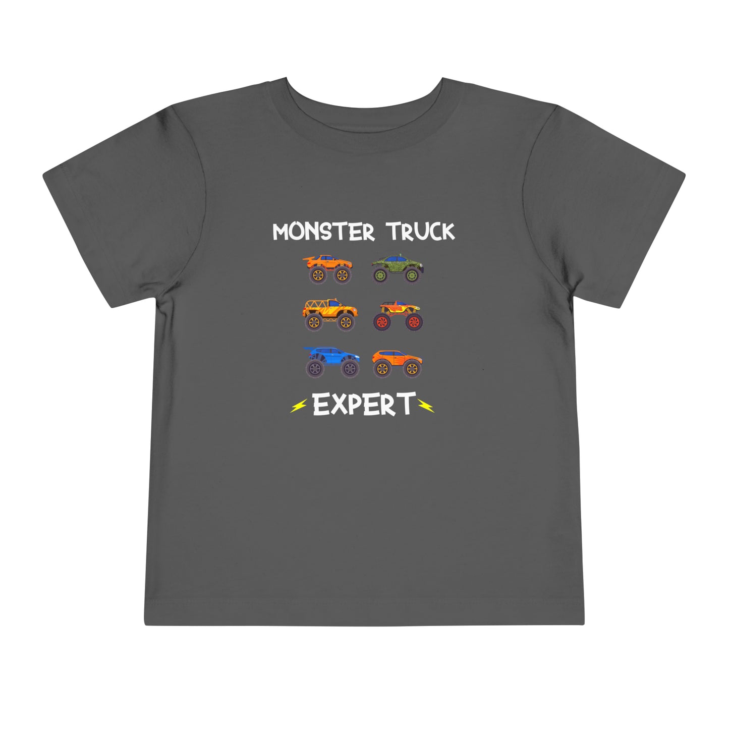 Toddler Short Sleeve Evan Storm Monster Truck Expert Tee