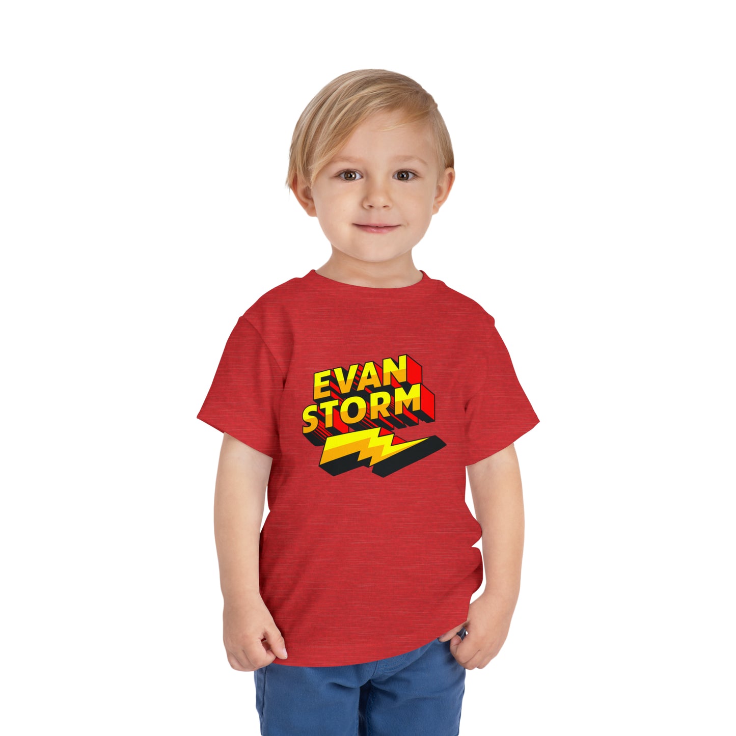 Toddler Evan Storm Logo Short Sleeve Tee