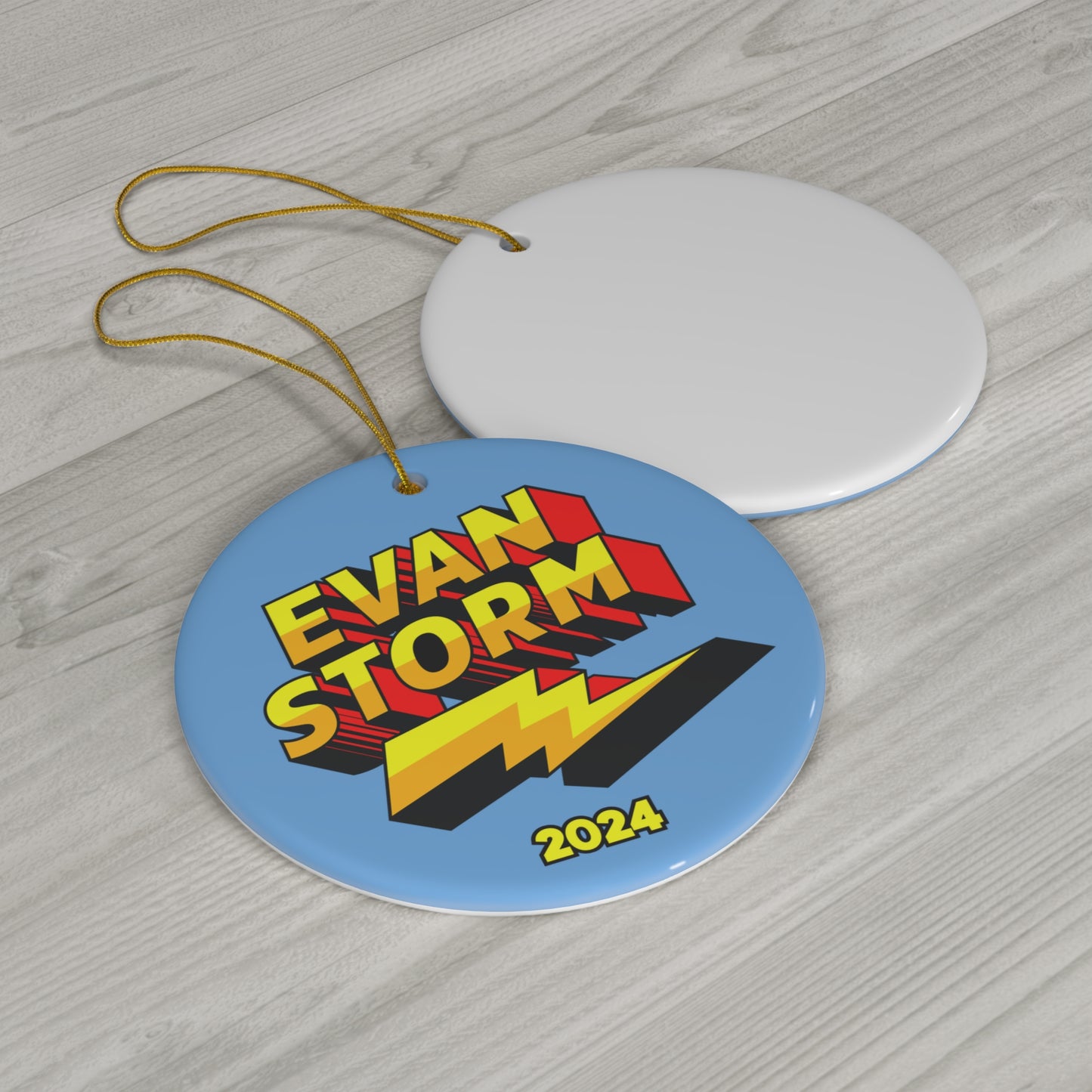 Evan Storm Logo Tree Ornament