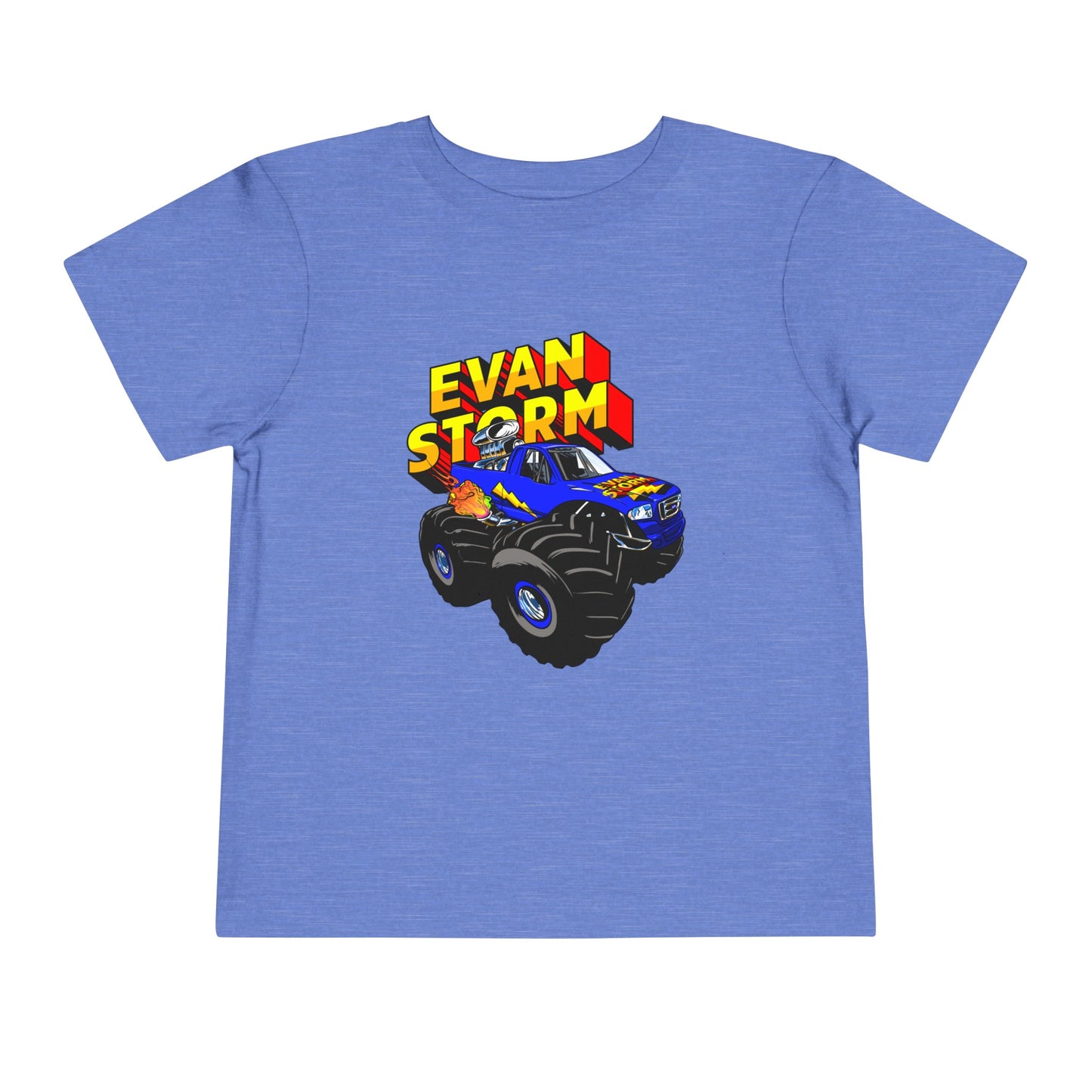 Toddler Evan Storm Logo & Truck Short Sleeve Tee