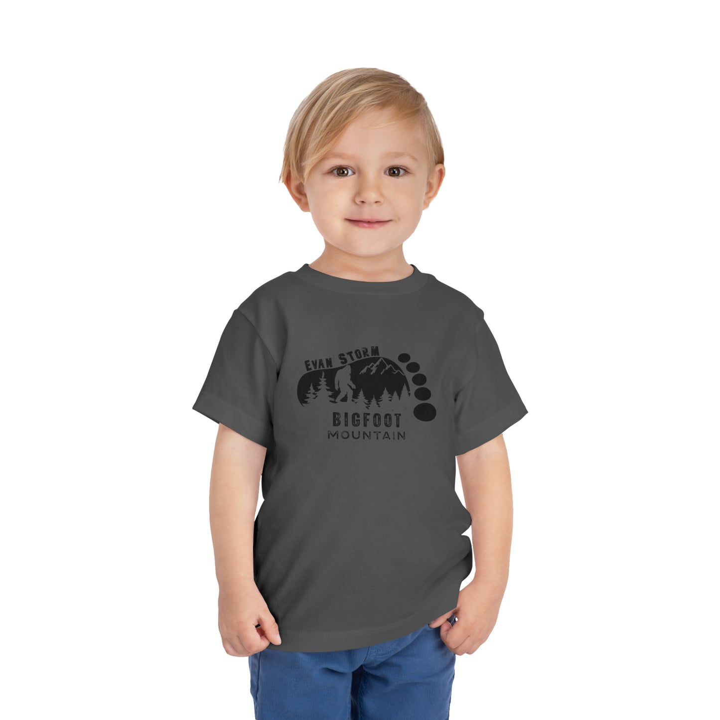 Toddler Evan Storm Bigfoot Mountain Short Sleeve Tee