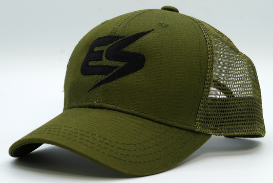 KIDS Evan Storm Initials Tank Green Baseball Cap