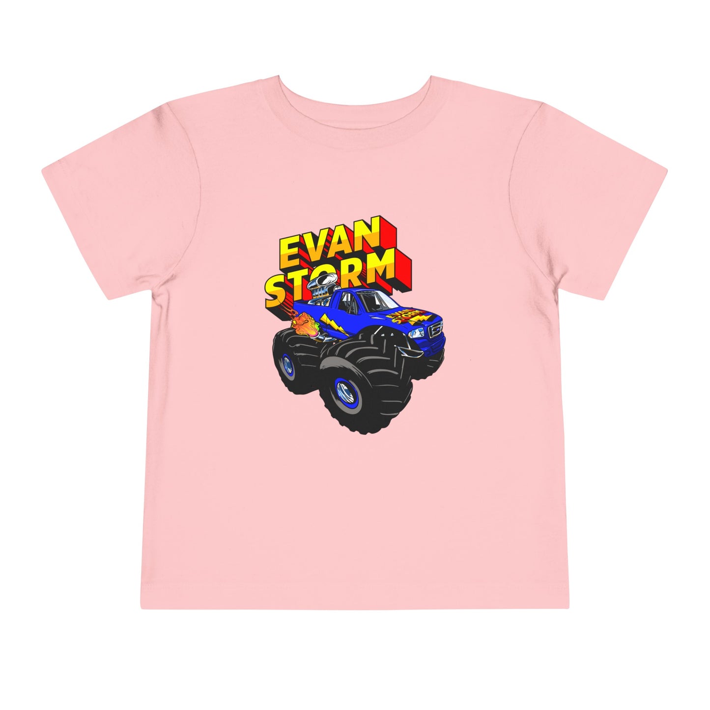 Toddler Evan Storm Logo & Truck Short Sleeve Tee