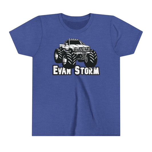 Youth Evan Storm Vintage Monster Truck Short Sleeve Tee