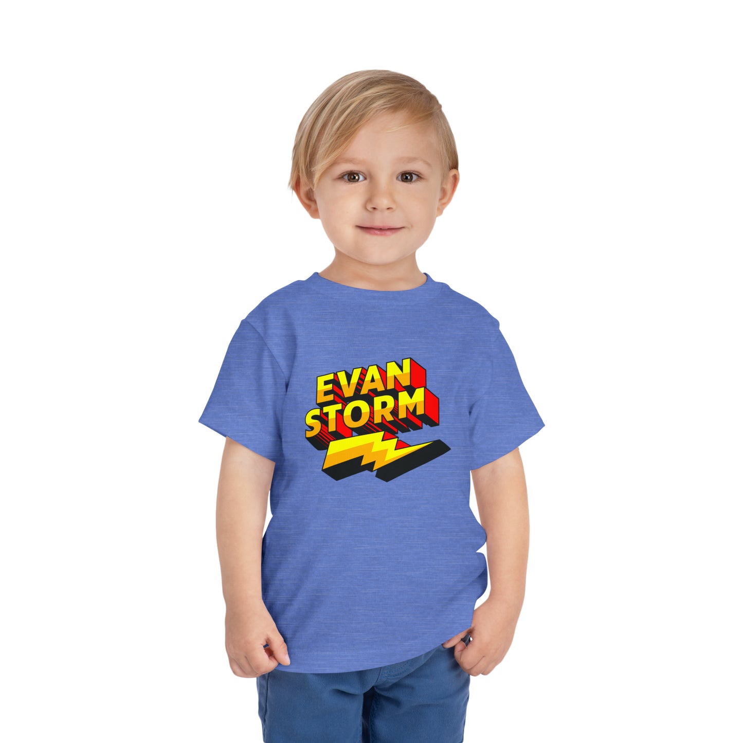 Toddler Evan Storm Logo Short Sleeve Tee