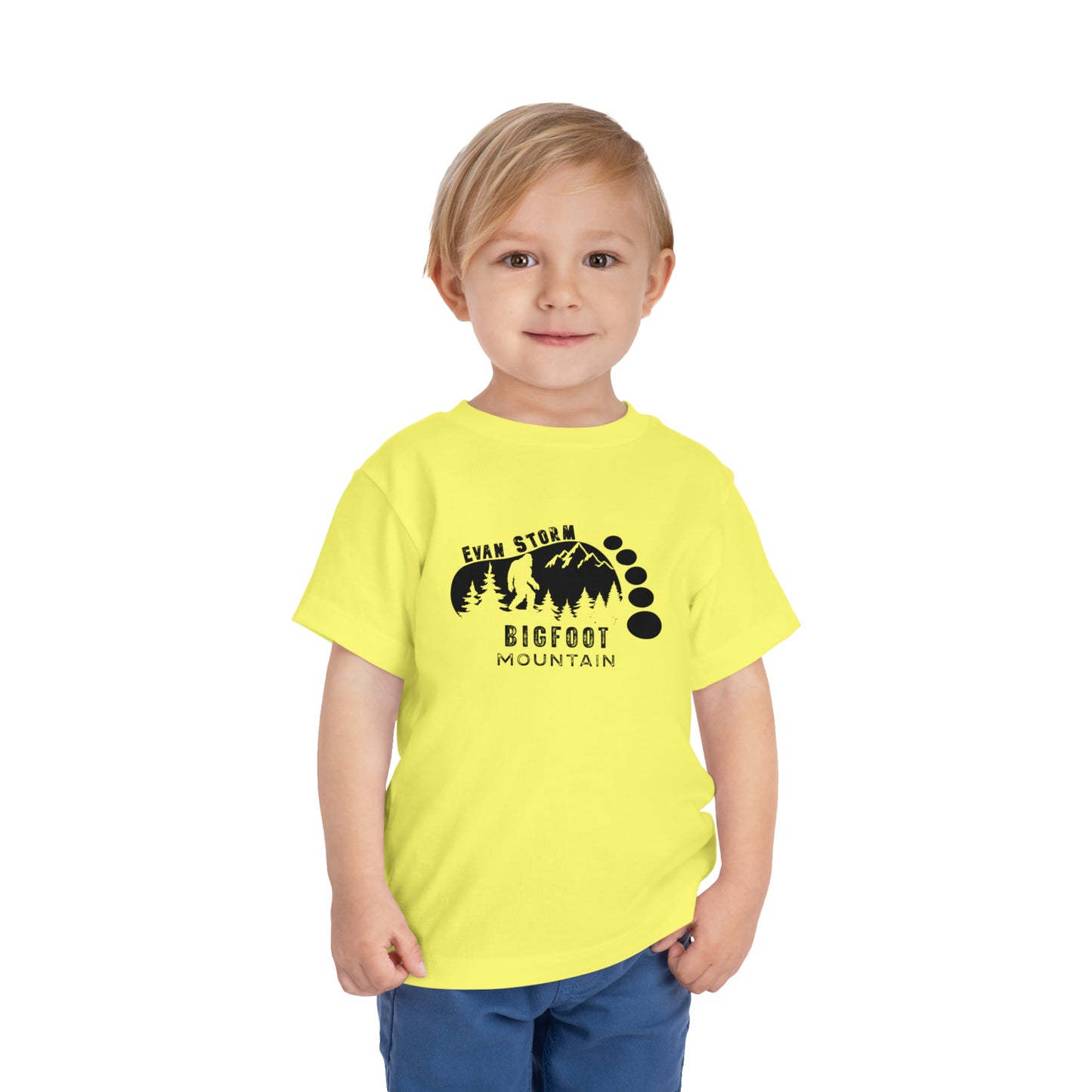 Toddler Evan Storm Bigfoot Mountain Short Sleeve Tee