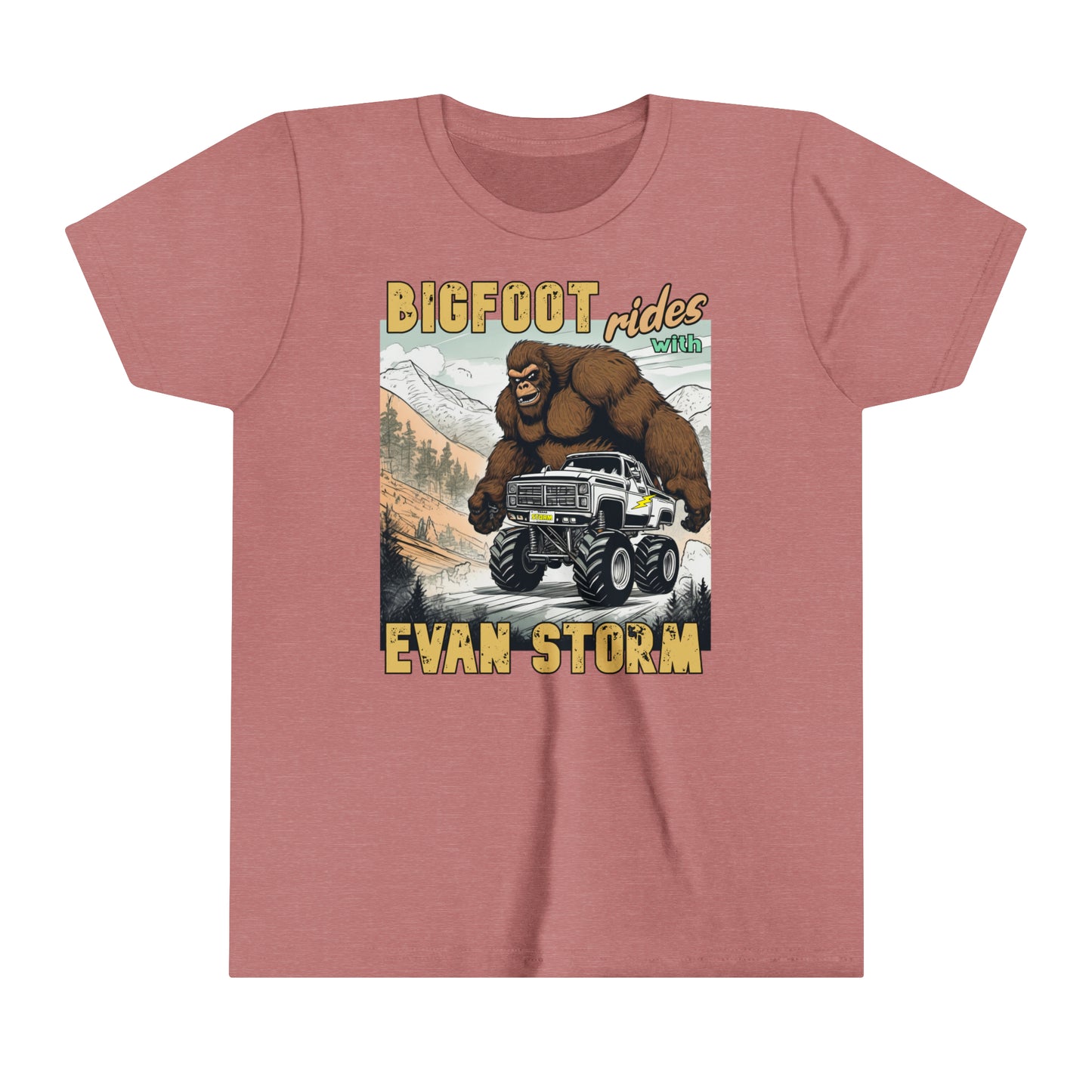 Youth Short Sleeve Bigfoot Rides with Evan Storm Tee