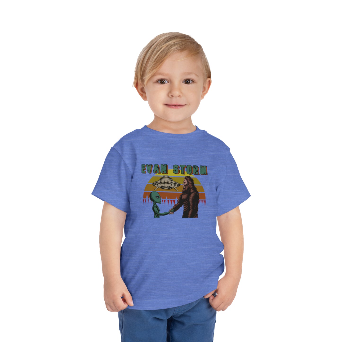 Toddler Evan Storm UFO BIGfoot Teamwork Short Sleeve Tee