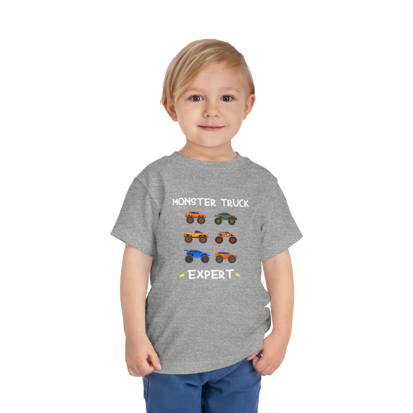 Toddler Short Sleeve Evan Storm Monster Truck Expert Tee