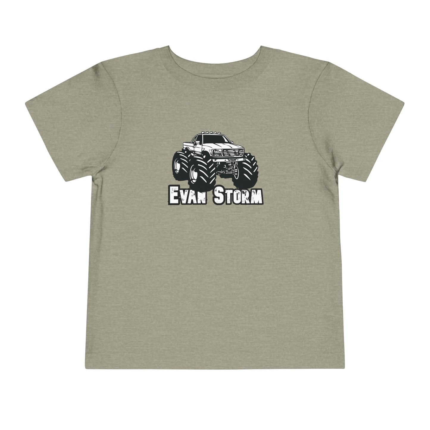 Toddler Evan Storm Vintage Monster Truck Short Sleeve Tee