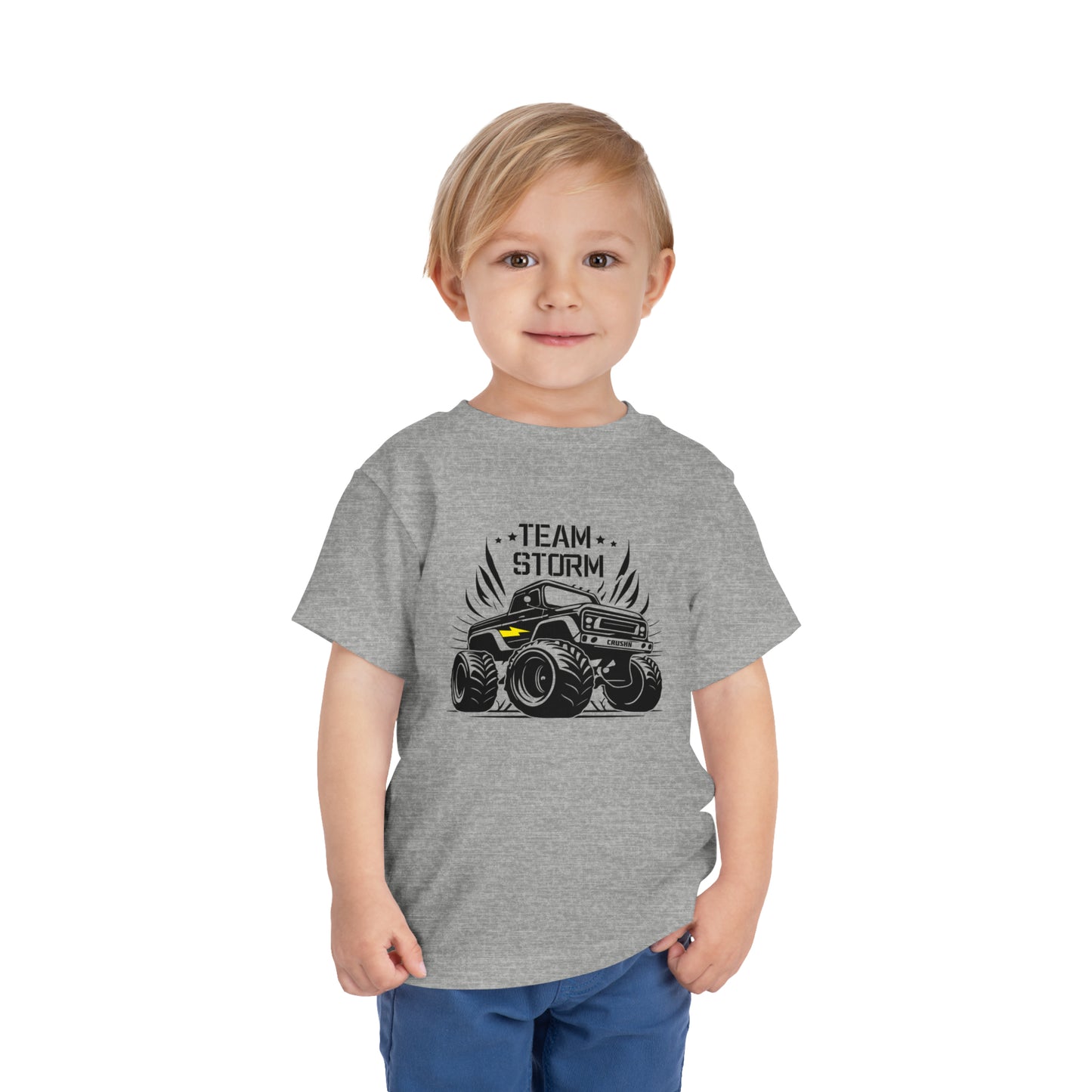 Toddler Team Storm Monster Truck Short Sleeve Tee