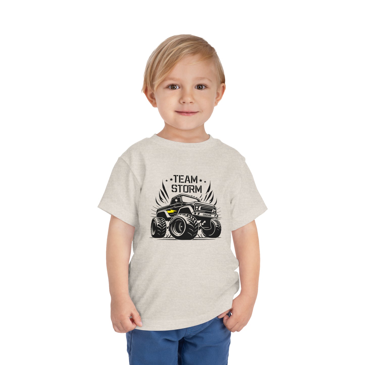 Toddler Team Storm Monster Truck Short Sleeve Tee