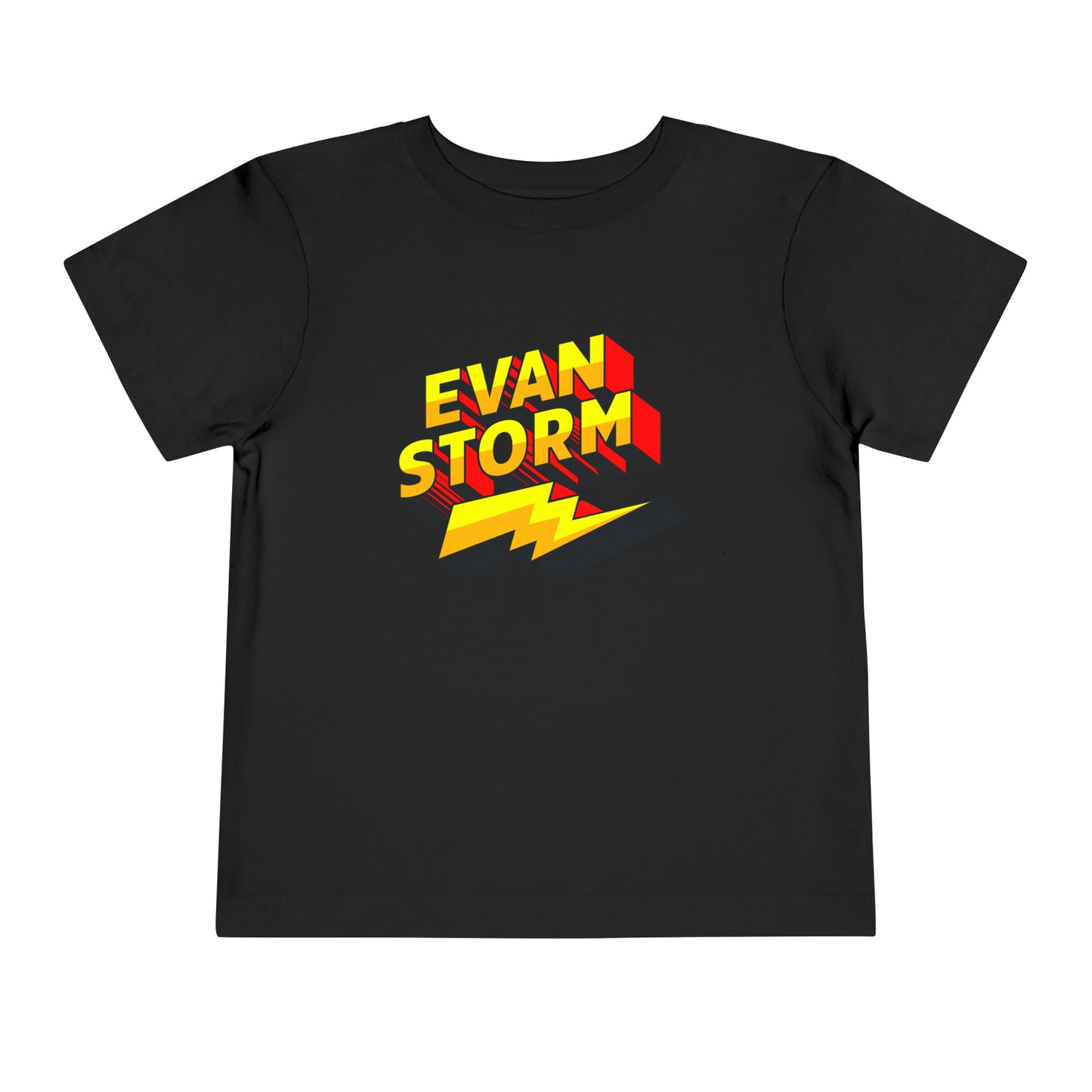 Toddler Evan Storm Logo Short Sleeve Tee