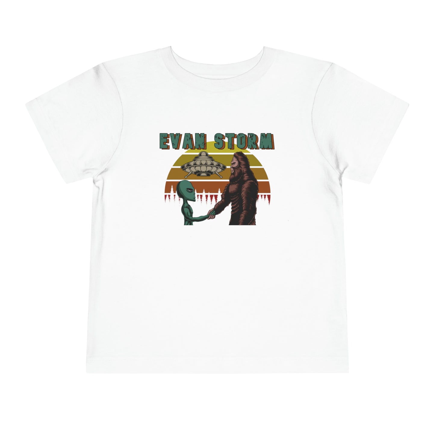 Toddler Evan Storm UFO BIGfoot Teamwork Short Sleeve Tee