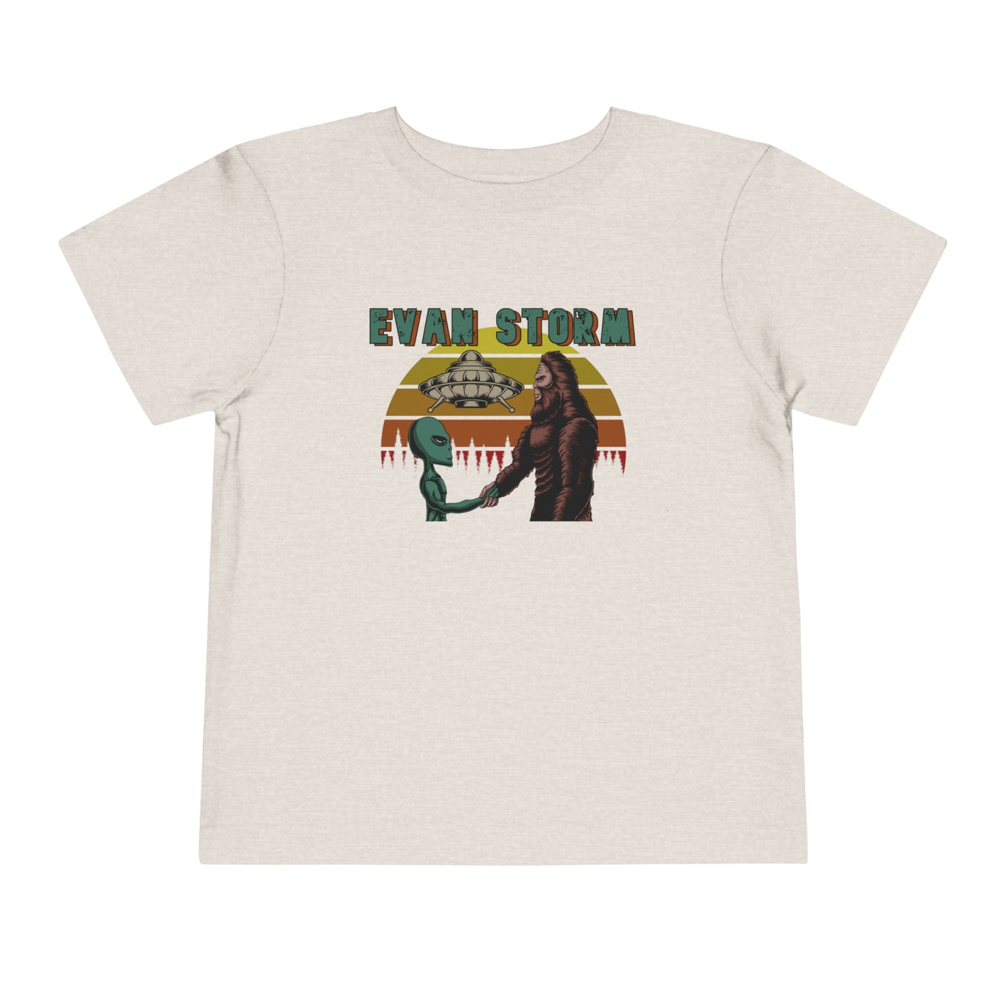 Toddler Evan Storm UFO BIGfoot Teamwork Short Sleeve Tee