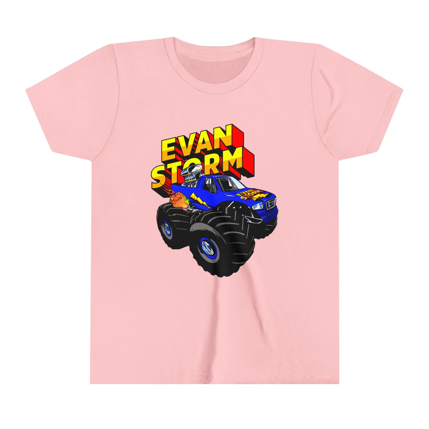 Youth Evan Storm Truck & Logo Custom Short Sleeve Tee